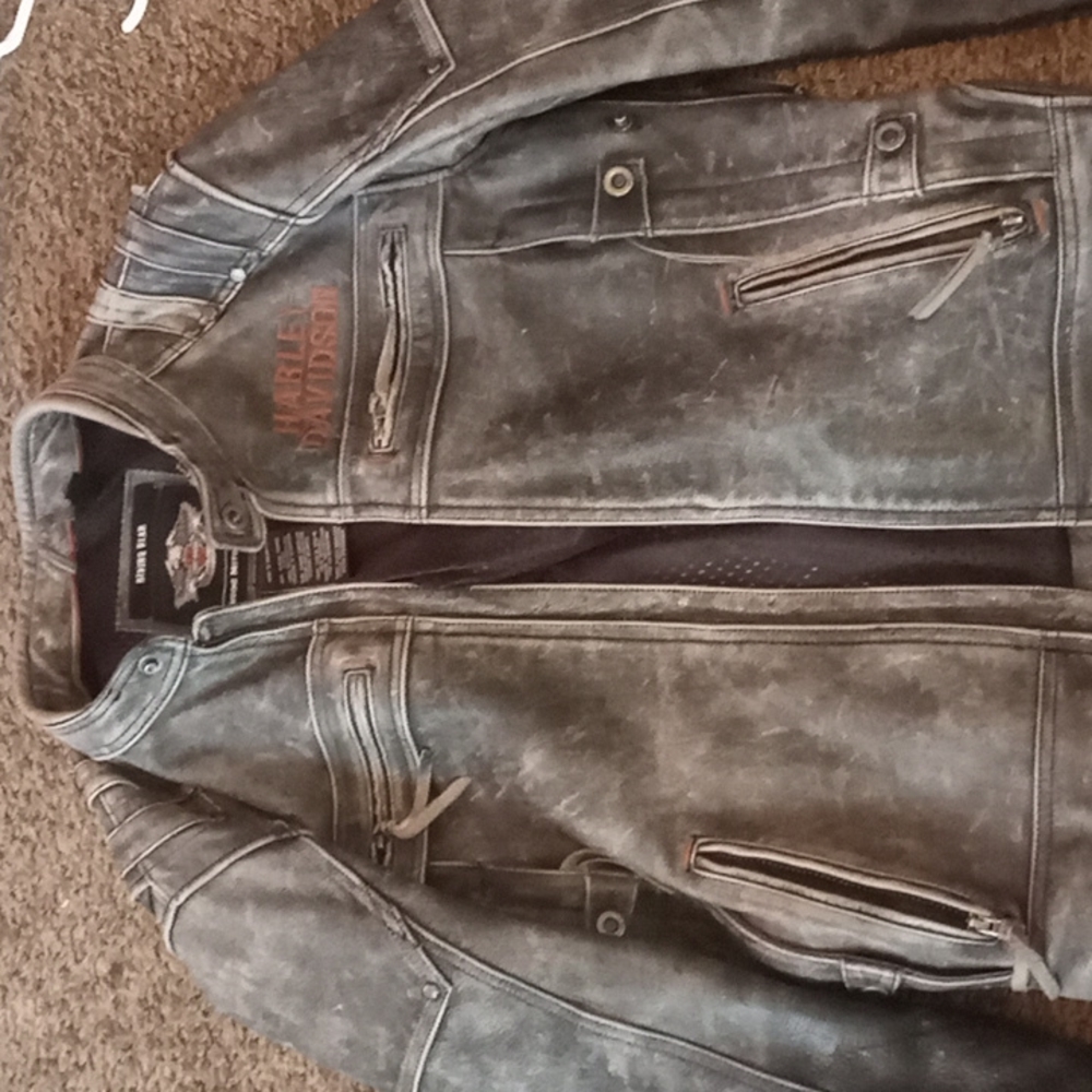 Leather jacket riding gear Harley-Davidson motor genuine motor clothes